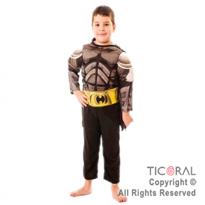 DISF BATMAN MUSCULOSO CON MASCARA TELA TD TALLE 3 x 1